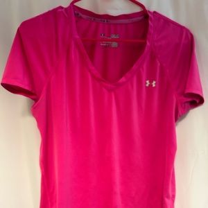 Bright. Pink under armor dry fit shirt